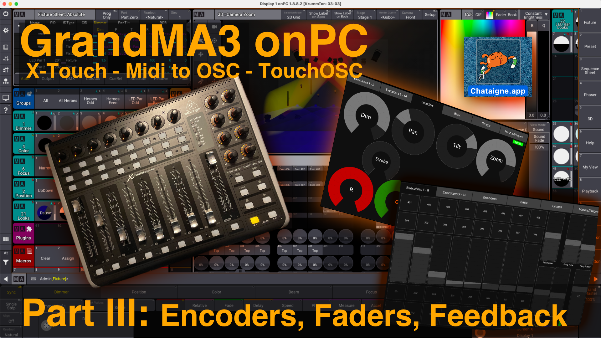 MIDI AND OSC for onPC – Part III: Encoders, Faders, Feedback